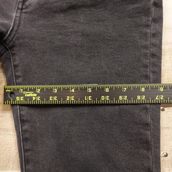 Madewell Mid-Rise Kick Out Jeans Women’s 27 Black Washed Stretch Denim 27” - Picture 7 of 12